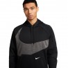 Nike Felpa Palestra Con Cappuccio Big Swoosh Nero Uomo