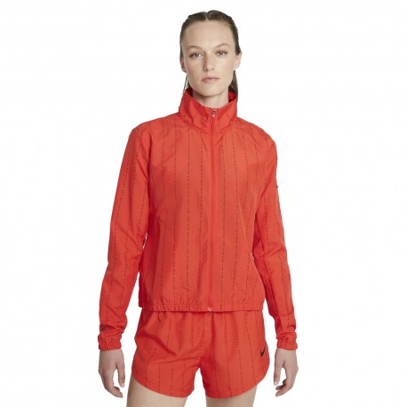 Nike Giacca Running Icon Clash Chile Rosso Nero Donna