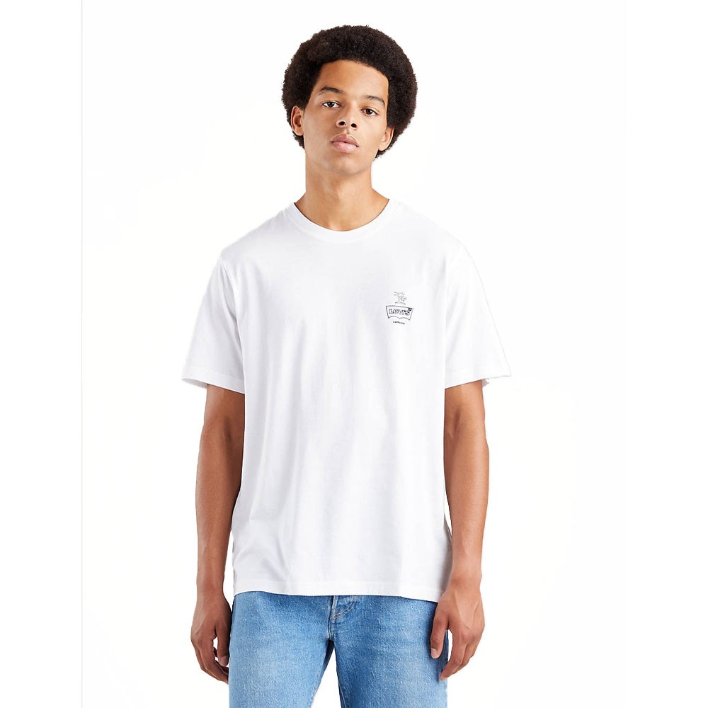 Levi'S T-Shirt Con Stampa Bianco Uomo XS