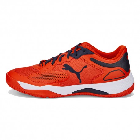 Puma Solar Court Rct Rosso Nero - Scarpe Padel Uomo
