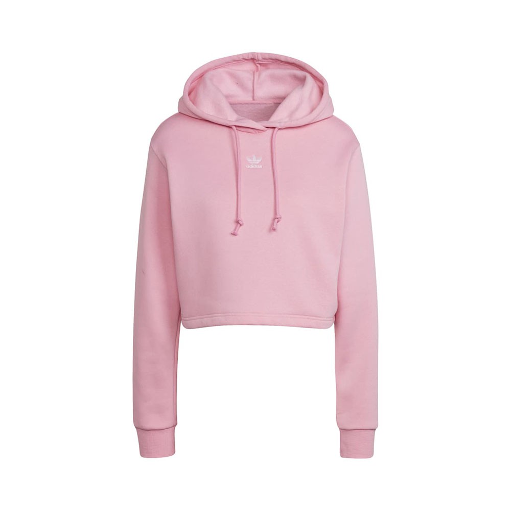 Image of ADIDAS Originals Felpa Con Cappuccio Logo Rosa Donna 44