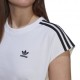 ADIDAS Originals Top Girocollo Tristripe Bianco Donna