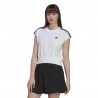 ADIDAS Originals Top Girocollo Tristripe Bianco Donna