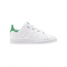 ADIDAS originals sneakers stan smith el i lacci bianco verde bambino