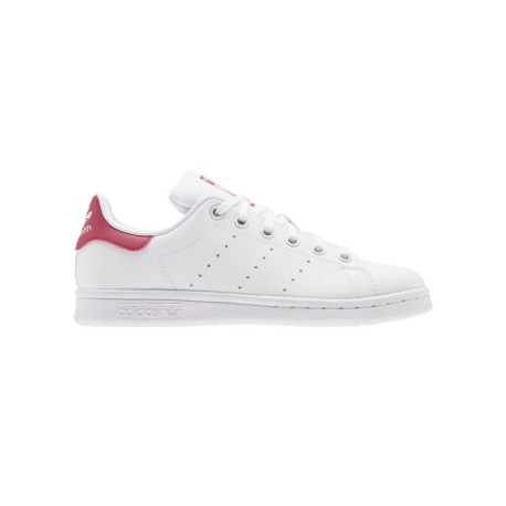 ADIDAS originals sneakers stan smith gs bianco rosso bambino