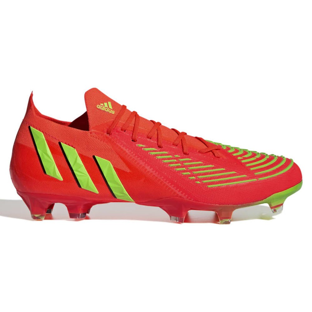 adidas edge .1 l fg rosso verde - scarpe da calcio eur 40 2/3 / uk 7 uomo