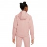 Nike Felpa Palestra Con Zip E Cappuccio Tech Fleece Rosa Bambina