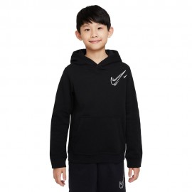 Nike Felpa Palestra Girocollo Big Swoosh Sos Nero Bambino