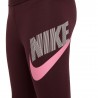 Nike Leggings Sportivi Bicolor Bordeaux Bambina