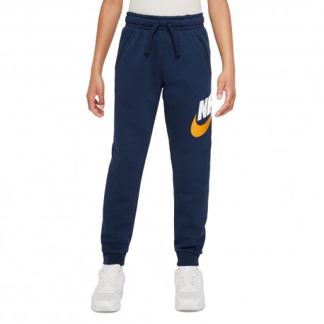 Nike Pantaloni Con Polsino Logo Blu Bambino