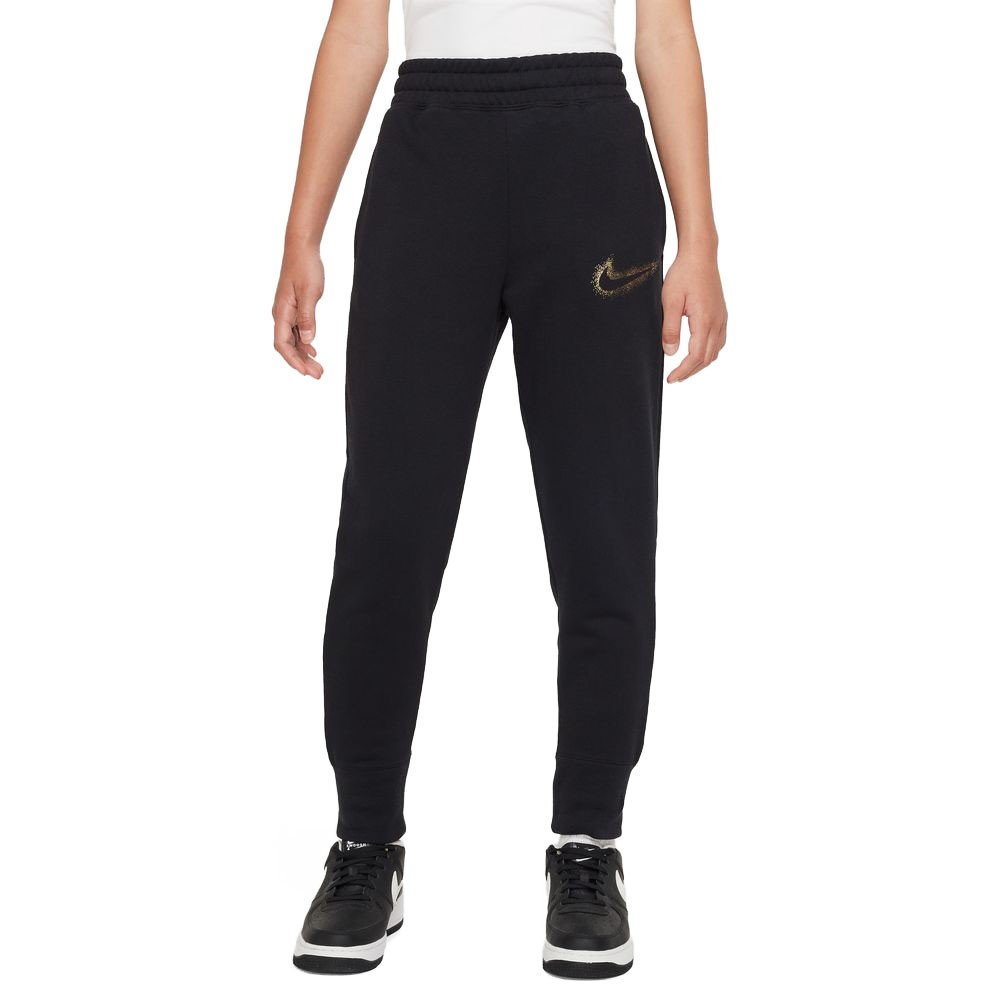 Nike Pantaloni Con Polsino Metallic Shine Nero Bambina XS
