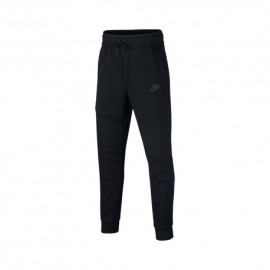 Nike Pantaloni Con Polsino Tech Fleece Nero Bambino