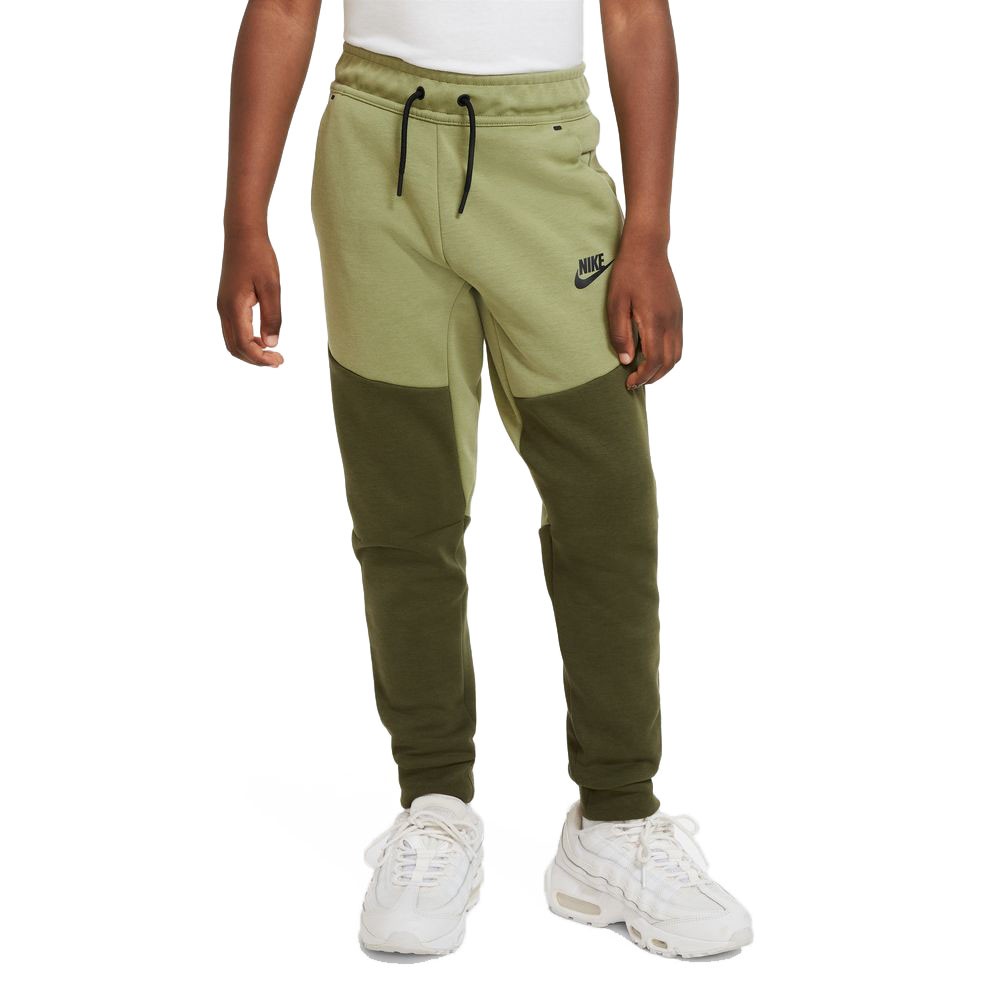 Nike Pantaloni Con Polsino Tech Fleece Verde Bambino S