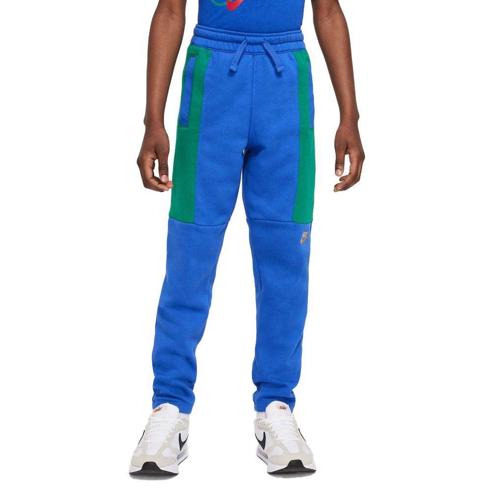 Nike Pantaloni Con Polsino Verde Blu Bambino S