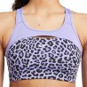 Nike Reggiseno Sportivo Sostegno Medio Leopard Blu Donna