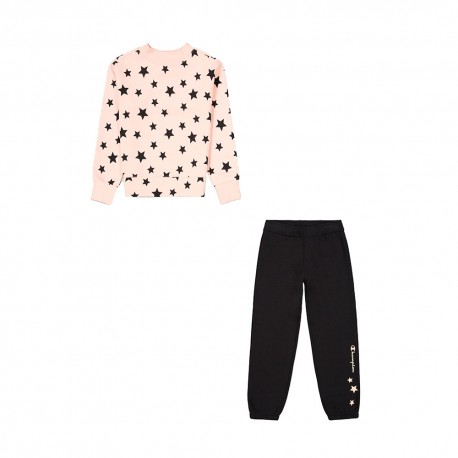 Champion Tuta Sportiva Stelle Rosa Bambina