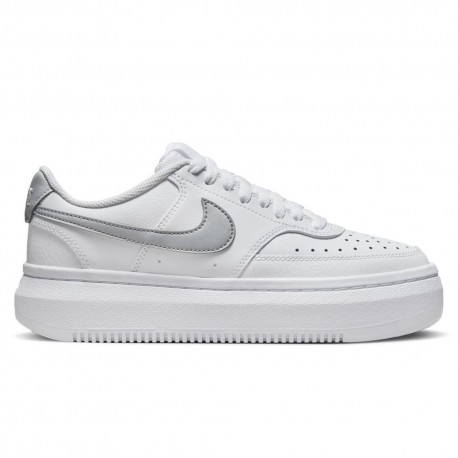 Nike Court Vision Low Alta Bianco Argento - Sneakers Donna