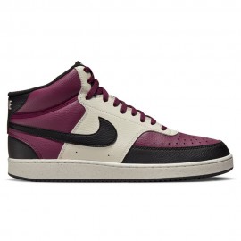 Nike Court Vision Mid Next Nature Bianco Bordeaux - Sneakers Uomo