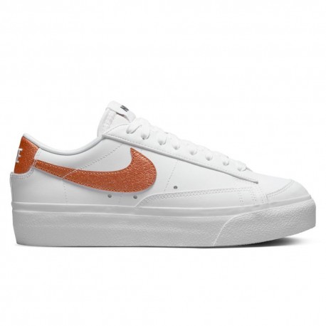 Nike Blazer Low Platform New Bianco Bronzo - Sneakers Donna