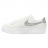 Nike Blazer Low Platform New Bianco Argento - Sneakers Donna