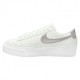 Nike Blazer Low Platform New Bianco Argento - Sneakers Donna