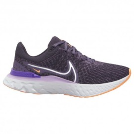 Nike React Infinity Flyknit 3 Viola Bianco Nero - Scarpe Running Donna