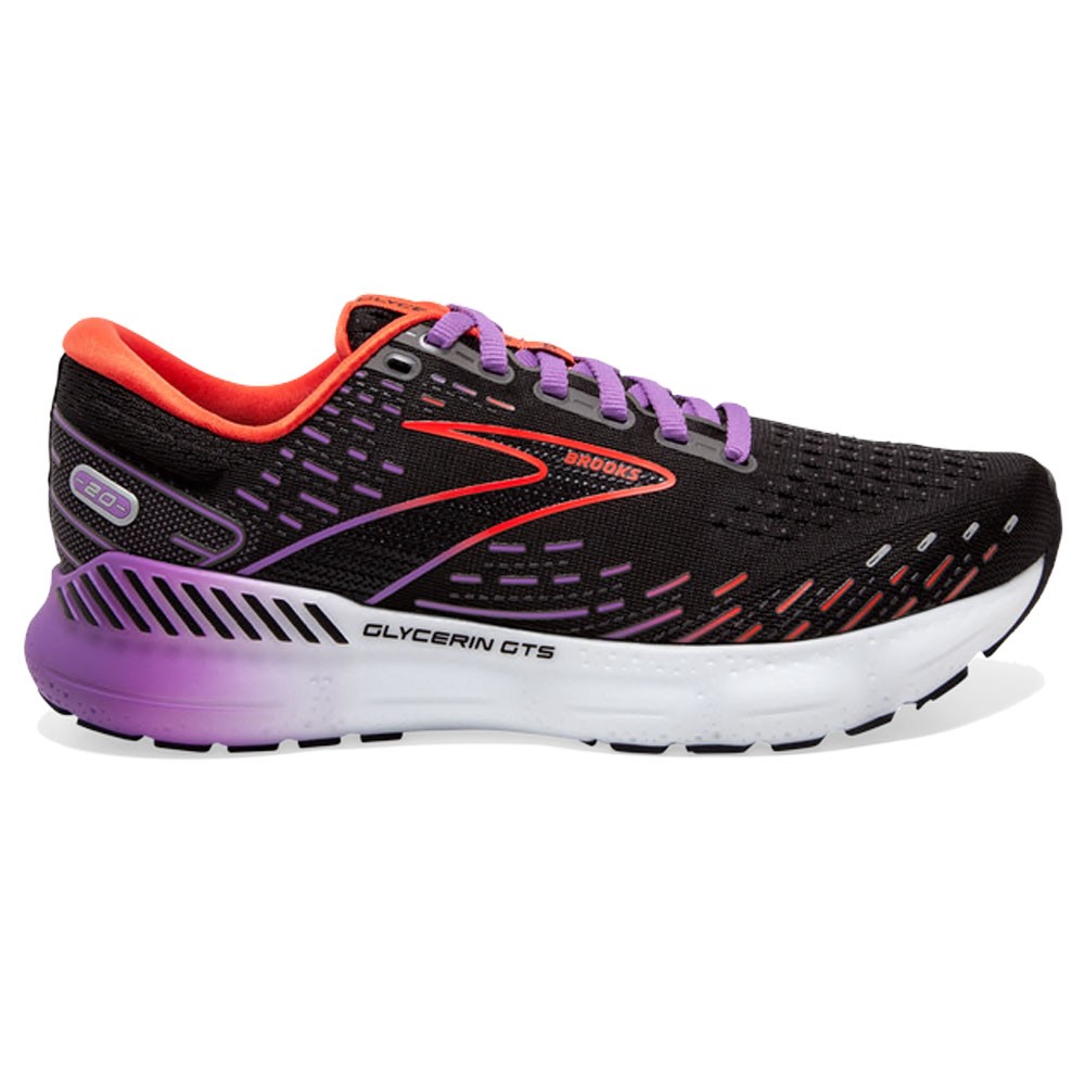 Brooks Glycerin Gts 20 Nero Viola - Scarpe Running Donna EUR 39 / US 8