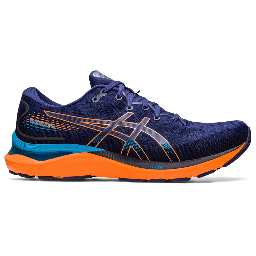 Asics Gel Cumulus 24 Blu Arancio - Scarpe Running Uomo EUR 46,5 / US 12