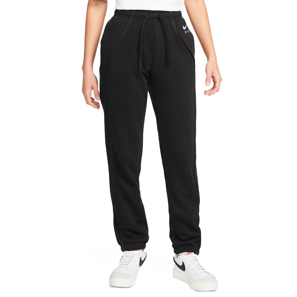 Image of Nike Pantaloni Con Polsino Air Nero Bianco Donna L