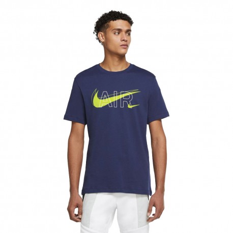 Nike T-Shirt Swoosh Blu Uomo
