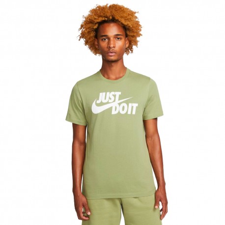 Nike T-Shirt Swoosh Verde Uomo