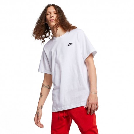 Nike T-Shirt Logo Piccolo Bianco Uomo
