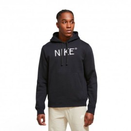 Nike Felpa Con Cappuccio Logo Hbr Nero Uomo