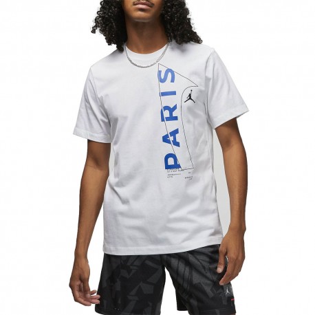 Nike T-Shirt Psg Jordan Bianco Uomo