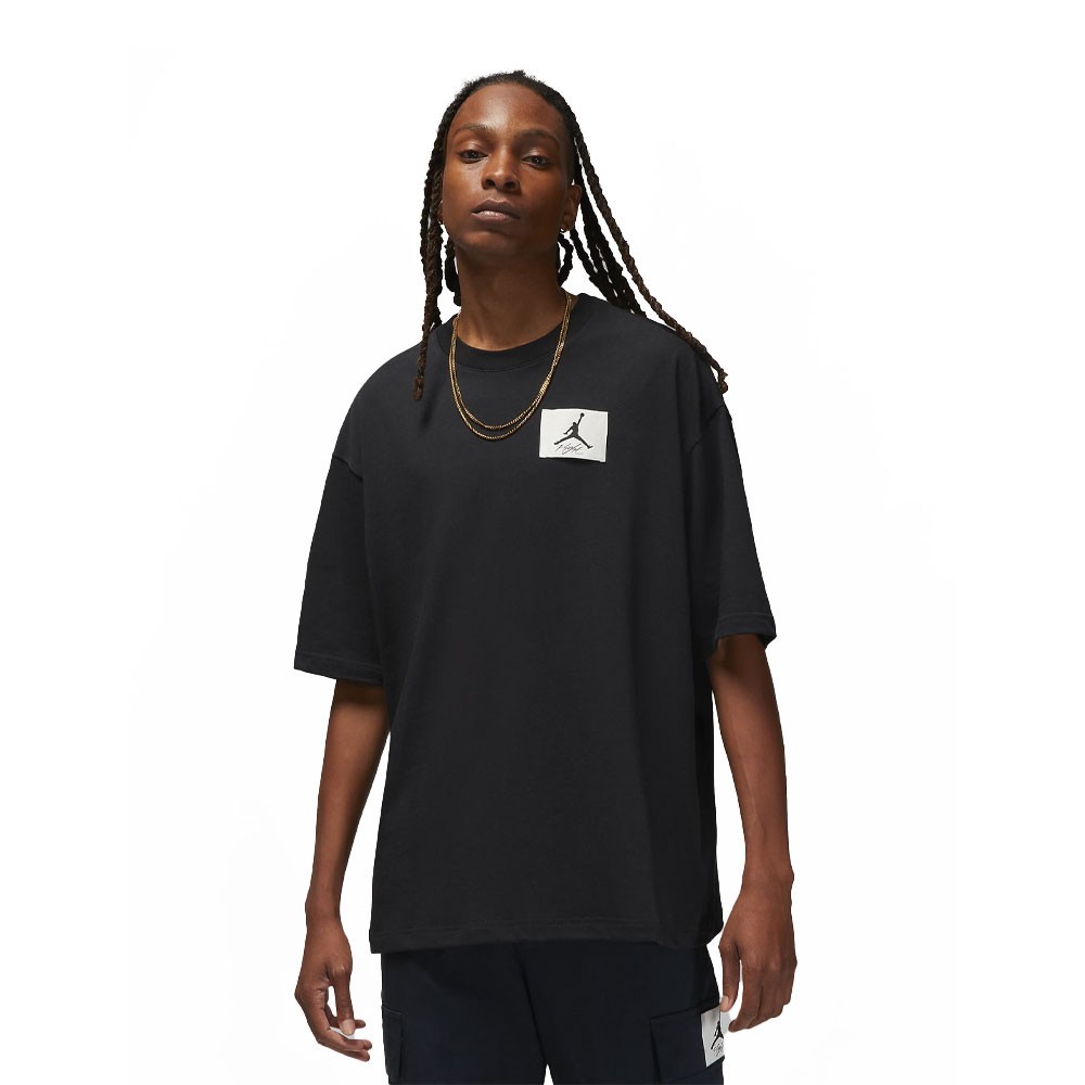 Image of Nike T-Shirt Jordan Oversize Wash Nero Uomo XS