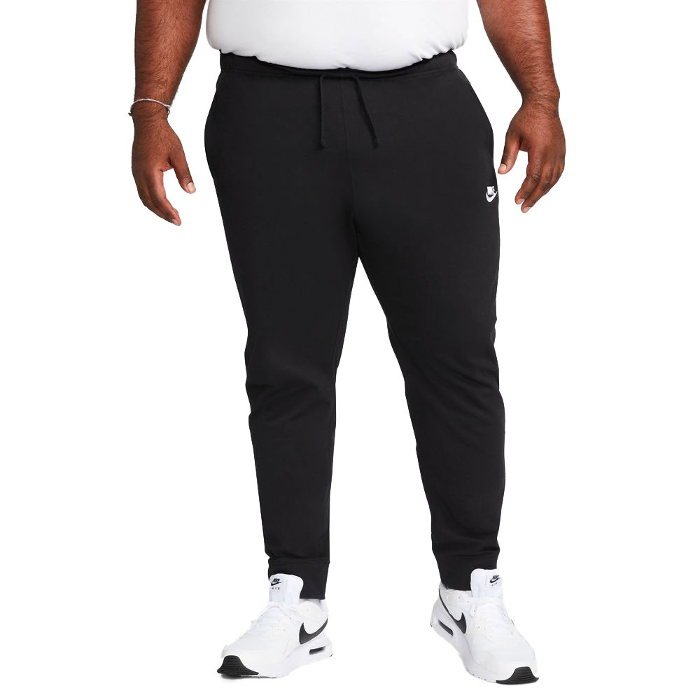 Nike Pantaloni Con Polsino Logo Club Nero Uomo L