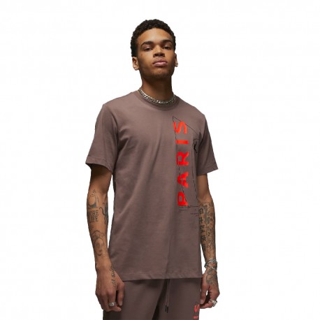 Nike T-Shirt Psg Jordan Blu Uomo