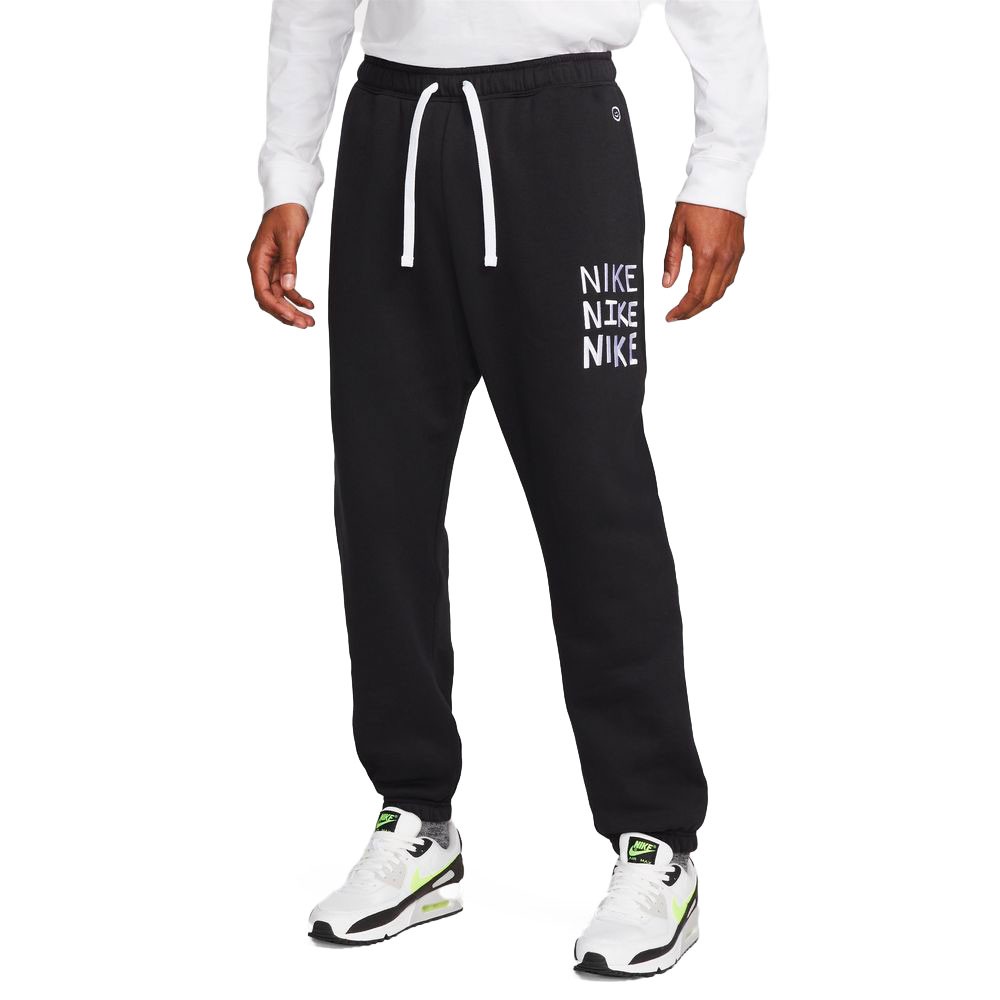Nike Pantaloni Con Polsino Logo Hbr Nero Uomo L