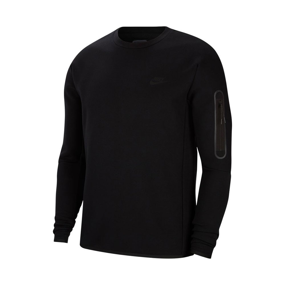 Image of Nike Felpa Girocollo Tech Fleece Nero Uomo XL