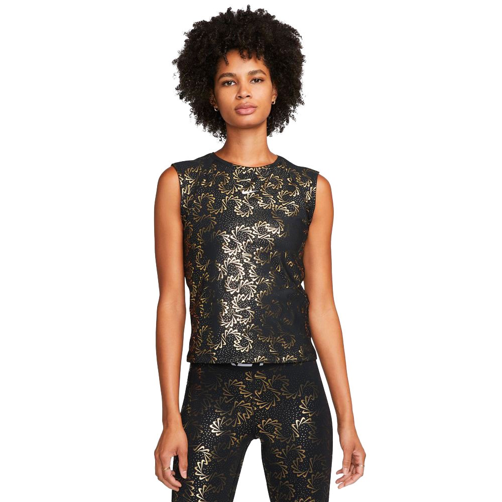 Nike Canotta Palestra Sparkle Nero Donna XS