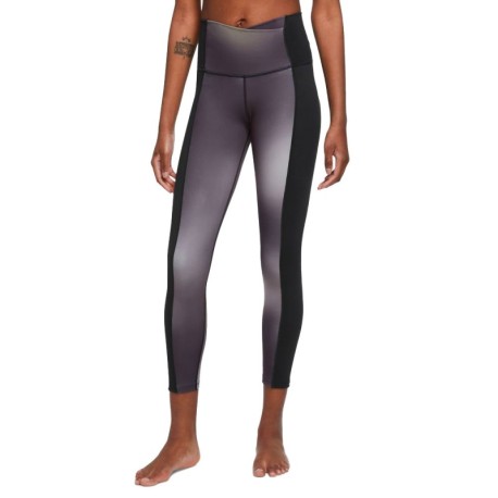 Nike Leggings Sportivi Tight Yoga 7 8 Bordeaux Donna