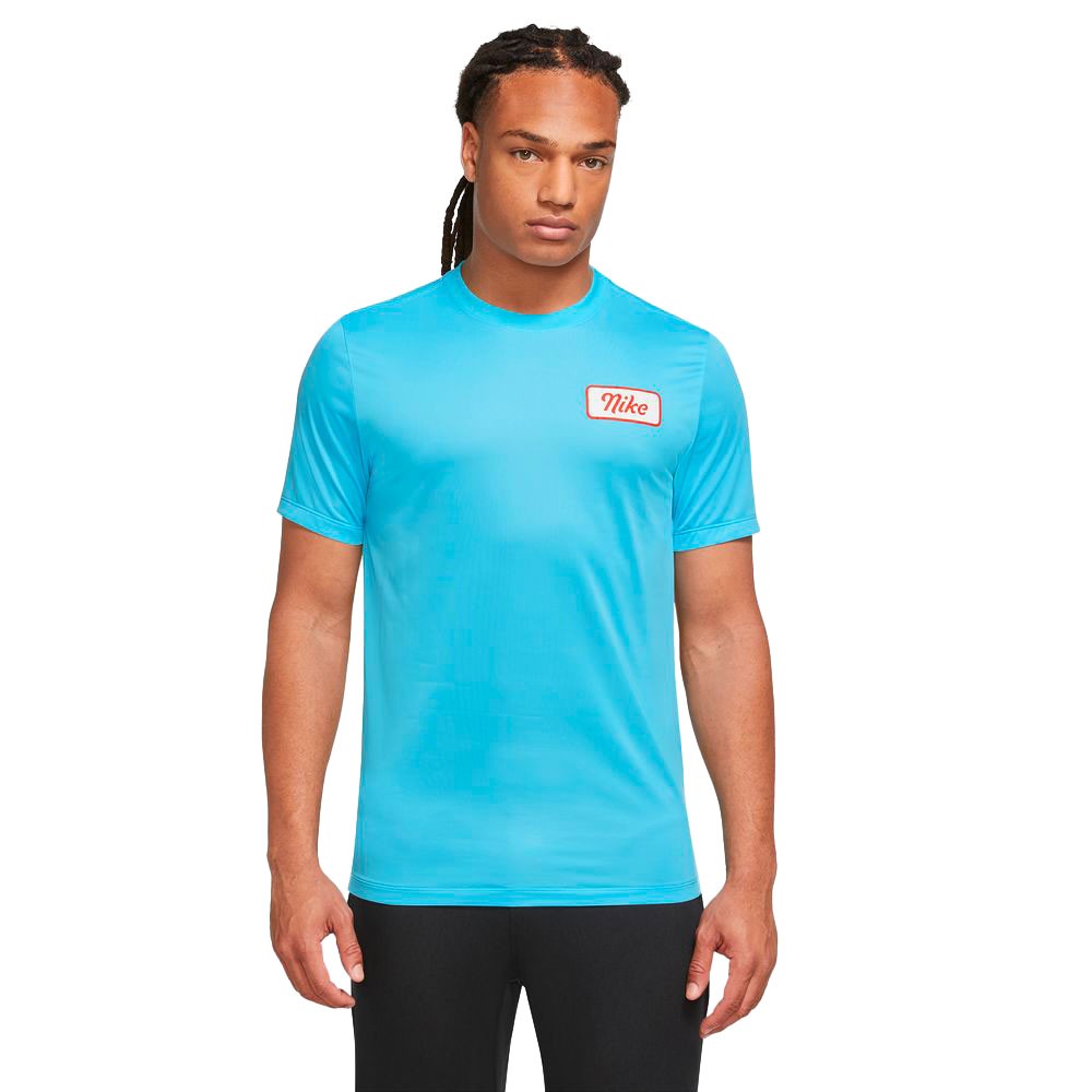 Nike Maglietta Palestra Body Shop Azzurro Uomo M