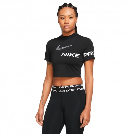 Nike Maglietta Palestra Pro Grx Nero Donna