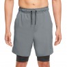 Nike Shorts Sportivi 2In1 Grigio Uomo