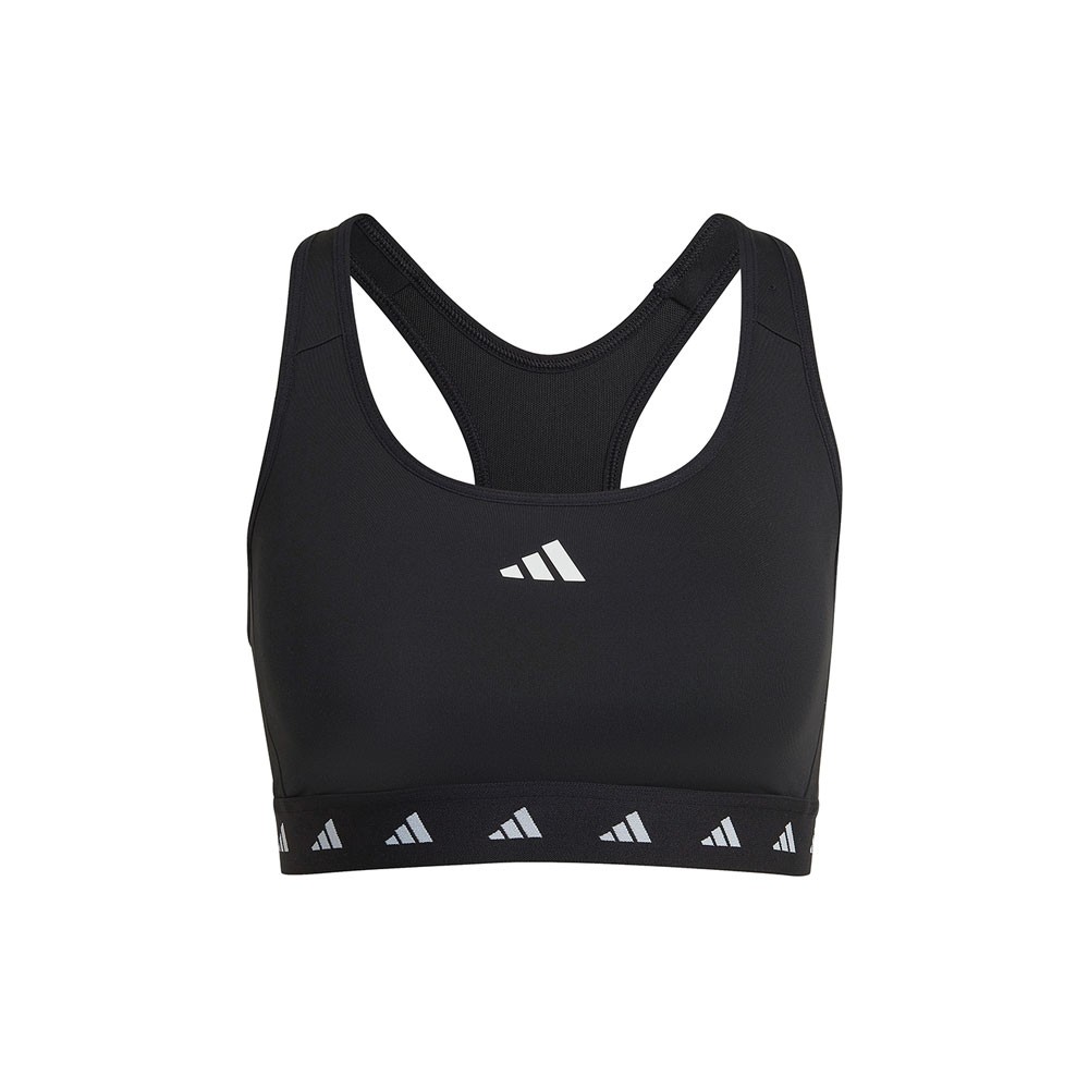 Image of ADIDAS Reggiseno Sportivo Sostegno Medio Eco Nero Bianco Donna S A-C