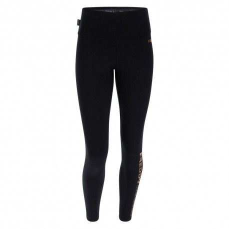 Freddy Leggings Sportivi Logo Nero Donna