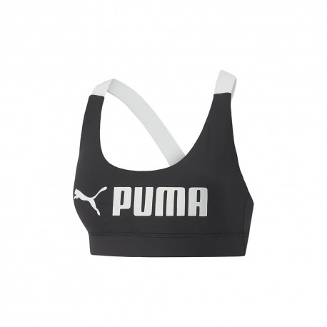 Puma Reggiseno Sportivo Nero Donna