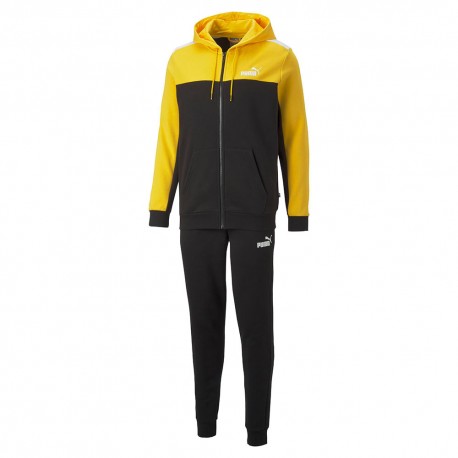 Puma Tuta Sportiva Bicolor C Zip Giallo Uomo