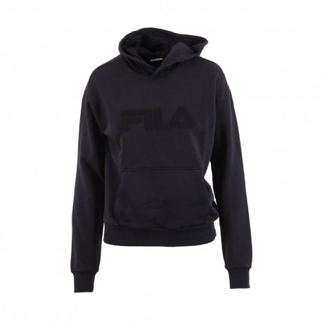 Fila Felpa Con Cappuccio Nero Donna