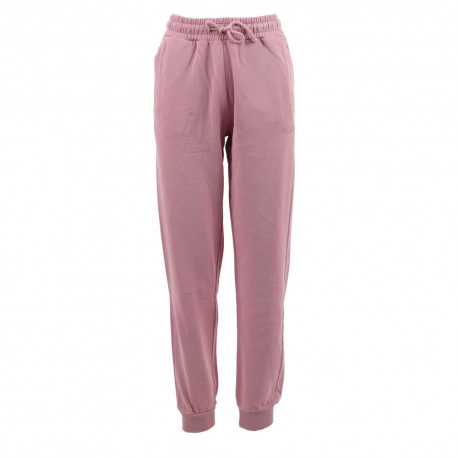 Fila Pantaloni Con Polsino Logo Rosa Donna